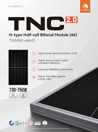 PANEL SOLAR TONGWEI DE 735 WATTS BIFACIAL