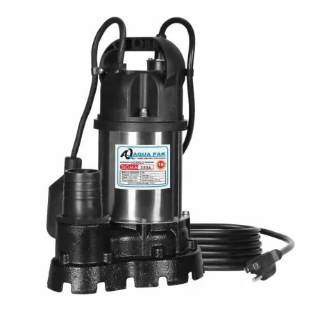 BOMBA SUMERGIBLE PARA ACHIQUE 1 HP 115V SIGMA350A